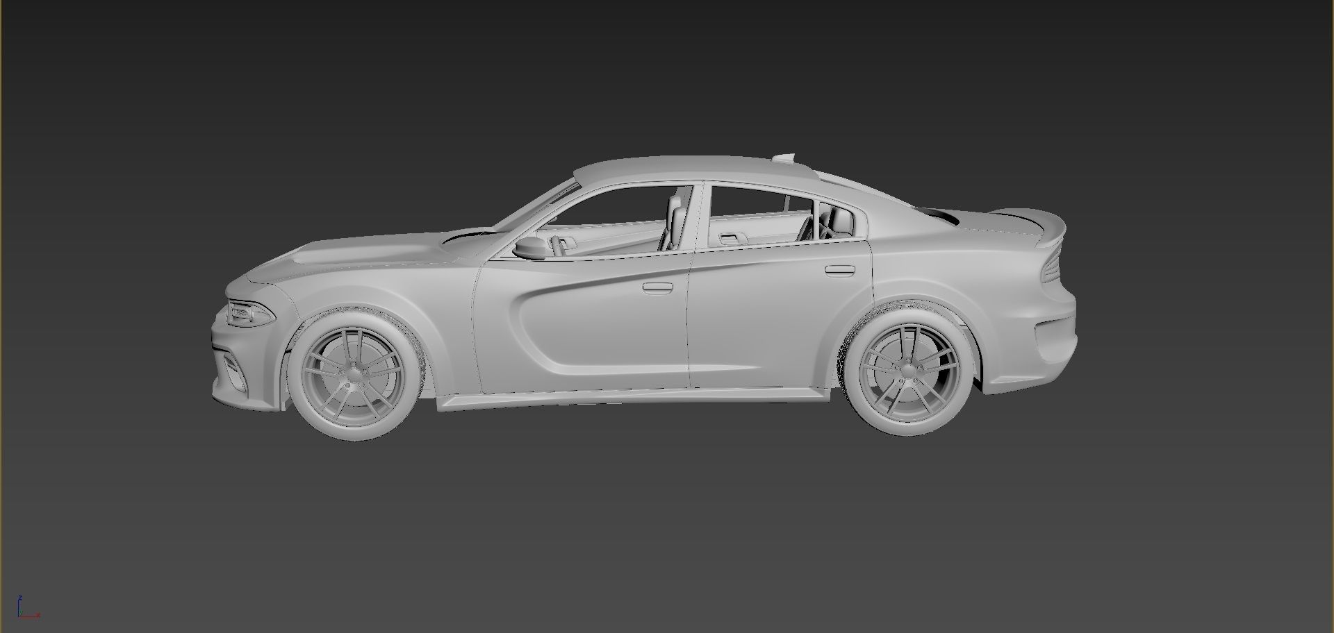 Dodge Charger SRT 2020  3D print model_3