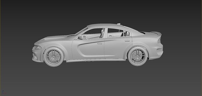 Dodge Charger SRT 2020  3D print model 4