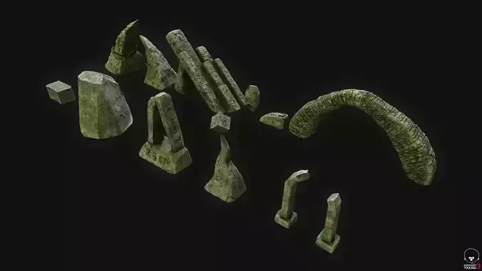 3d Junhle Rock Asset 