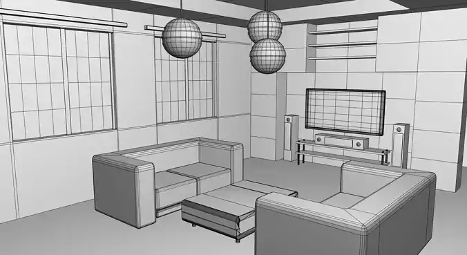 Living Room BaseMesh