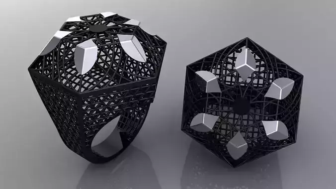 3d jewelry ring