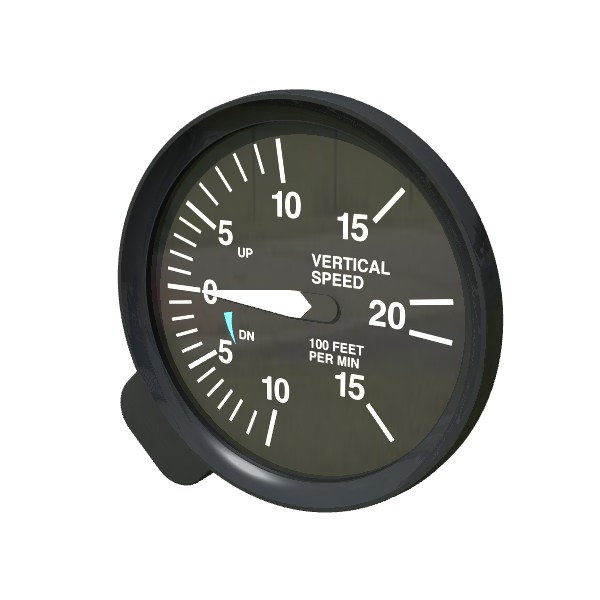 Aviation Instruments Six Pack 3D model_4