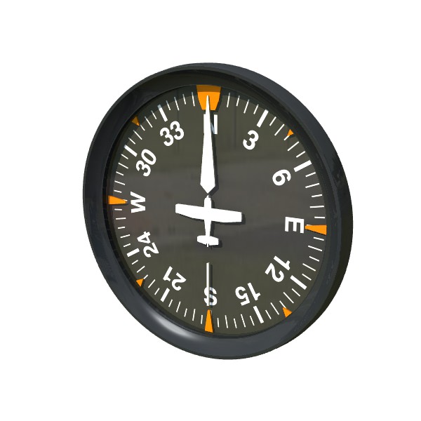 Aviation Instruments Six Pack 3D model_5