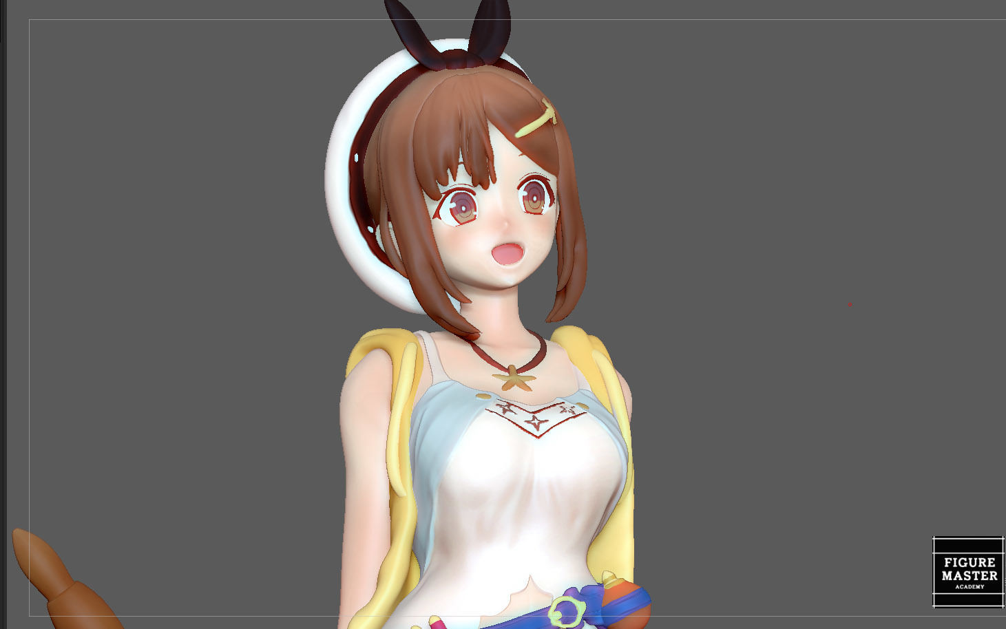 RYZA ATELIER STATUE GAME CHARACTER CUTE PRETTY GIRL ANIME 3D print model_15