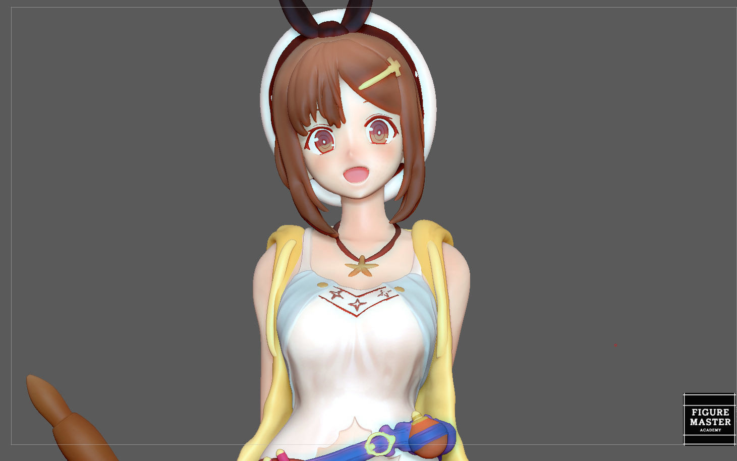 RYZA ATELIER STATUE GAME CHARACTER CUTE PRETTY GIRL ANIME 3D print model_3