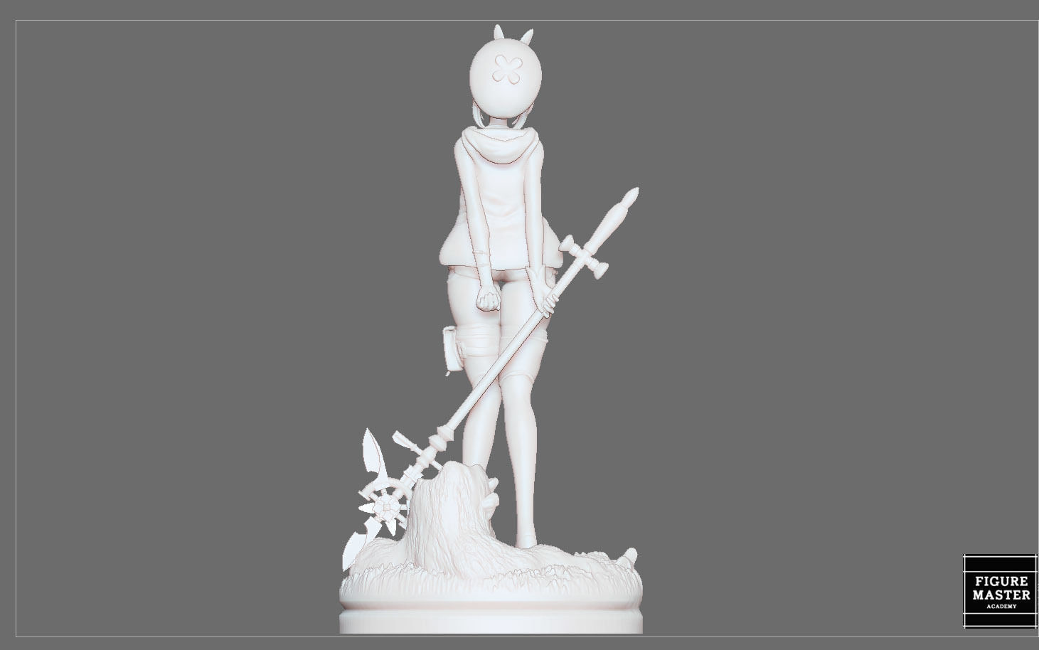 RYZA ATELIER STATUE GAME CHARACTER CUTE PRETTY GIRL ANIME 3D print model_25