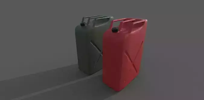 Fuel canister Low-poly 3D model