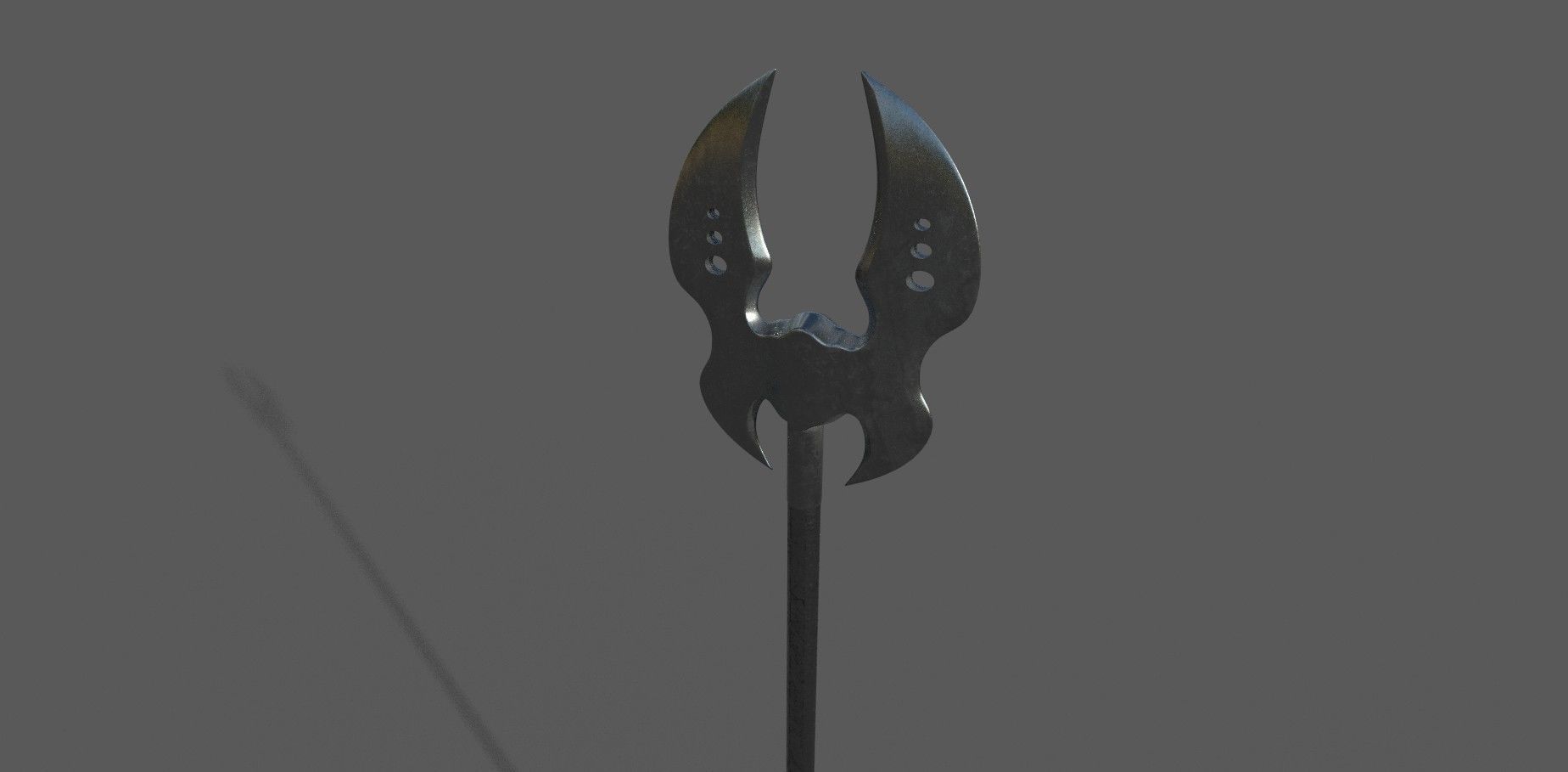 Axe Low-poly 3D model sword Low-poly 3D model_1
