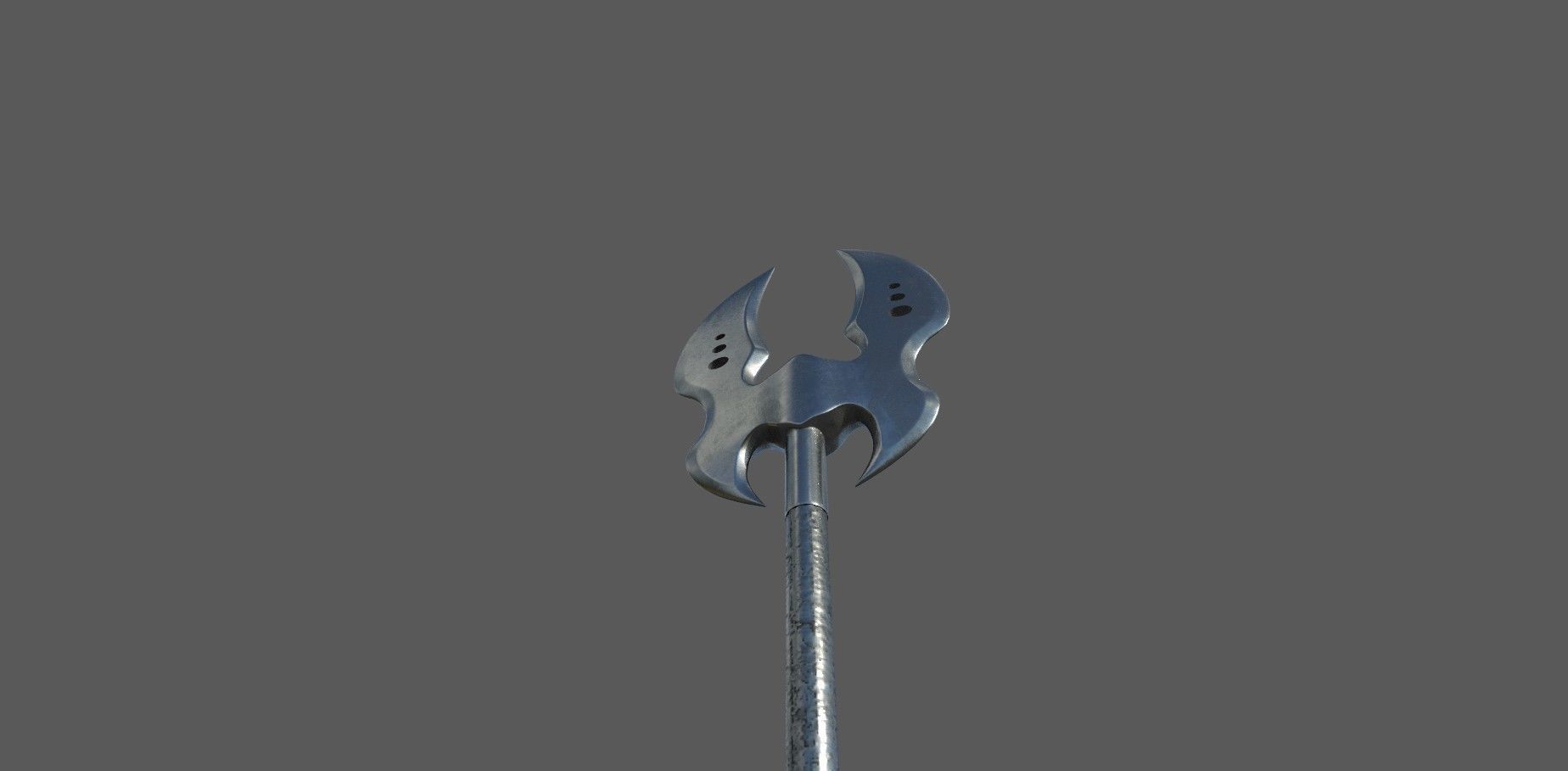 Axe Low-poly 3D model sword Low-poly 3D model_3