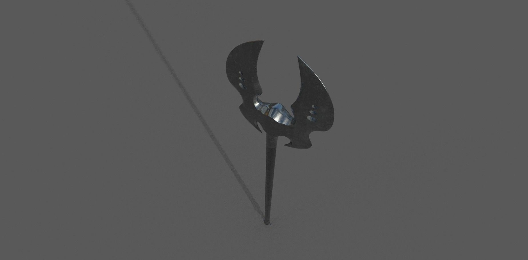 Axe Low-poly 3D model sword Low-poly 3D model_2
