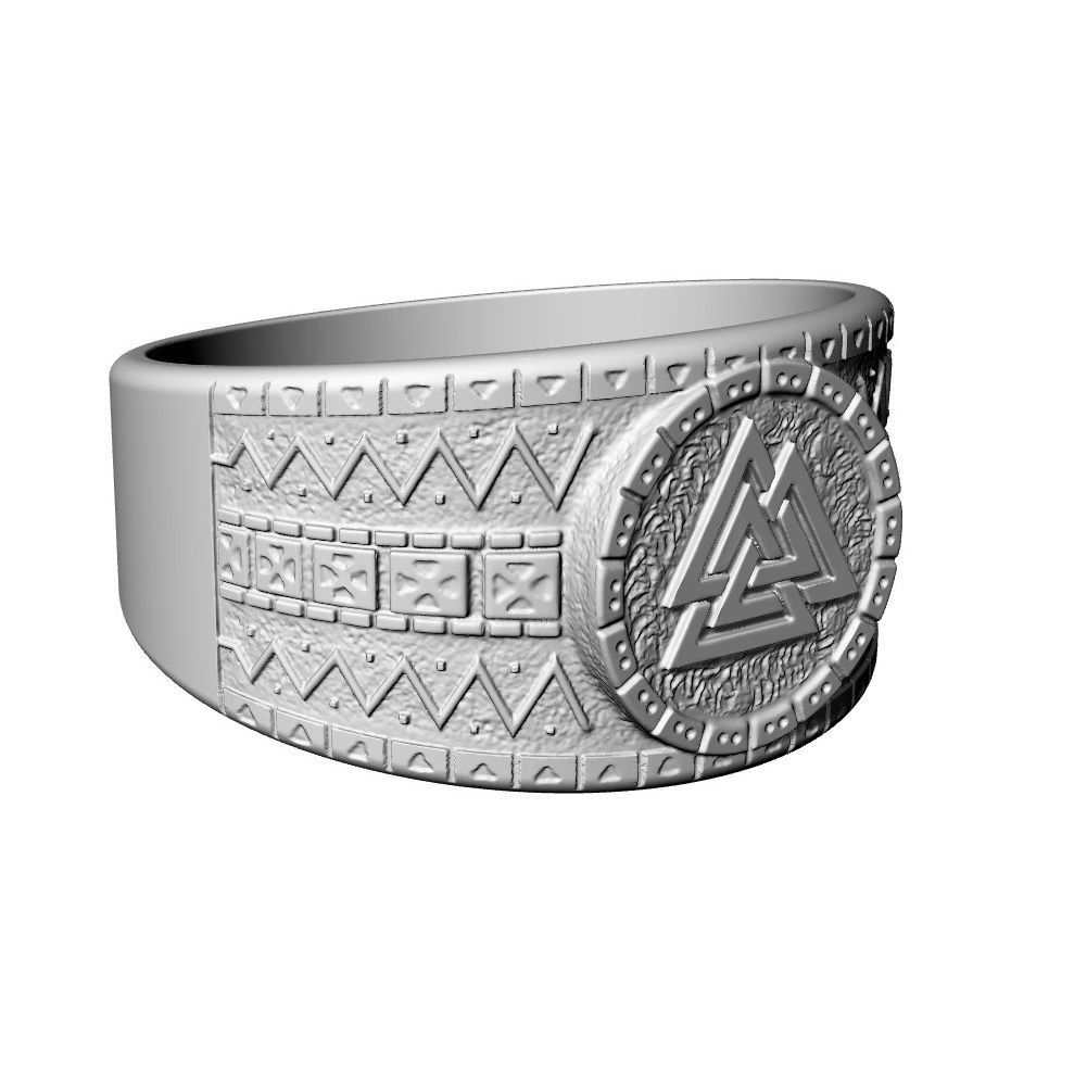 Viking Valknut Ring for 3d printing 3D print model_1