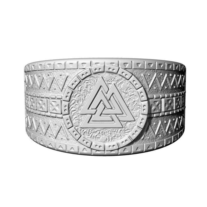Viking Valknut Ring for 3d printing 3D print model_2