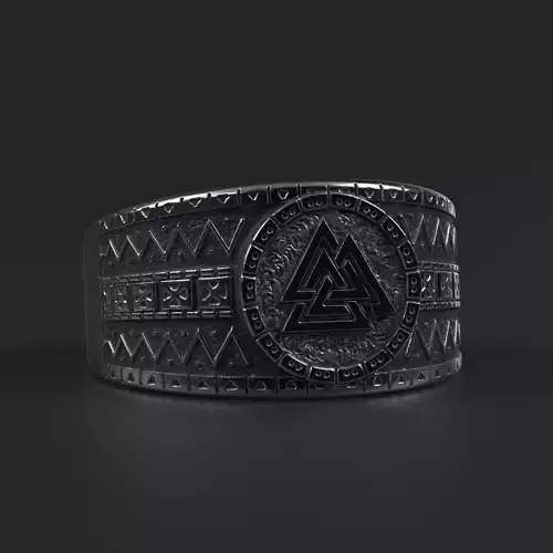 Viking Valknut Ring for 3d printing 3D print model