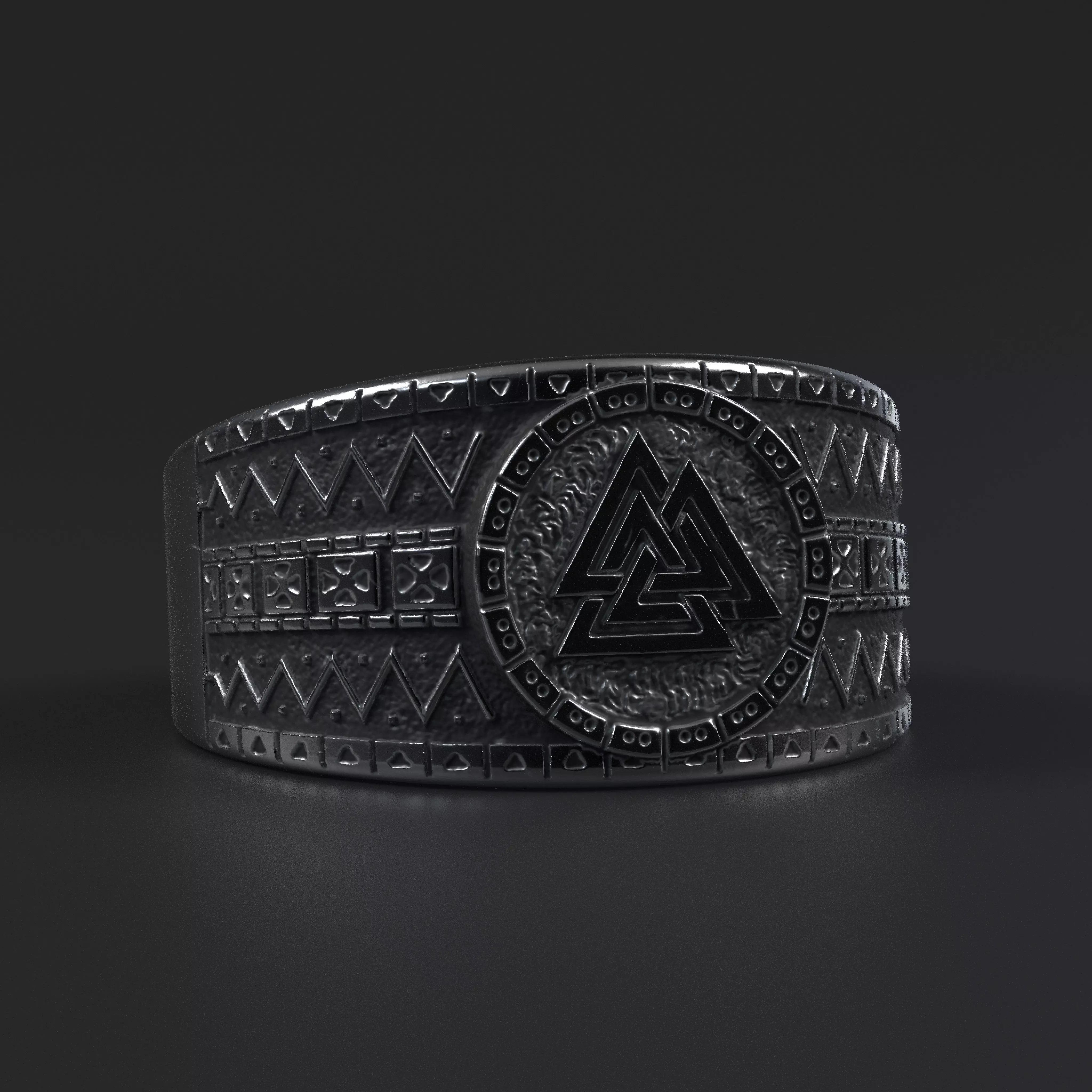 Viking Valknut Ring for 3d printing 3D print model_0