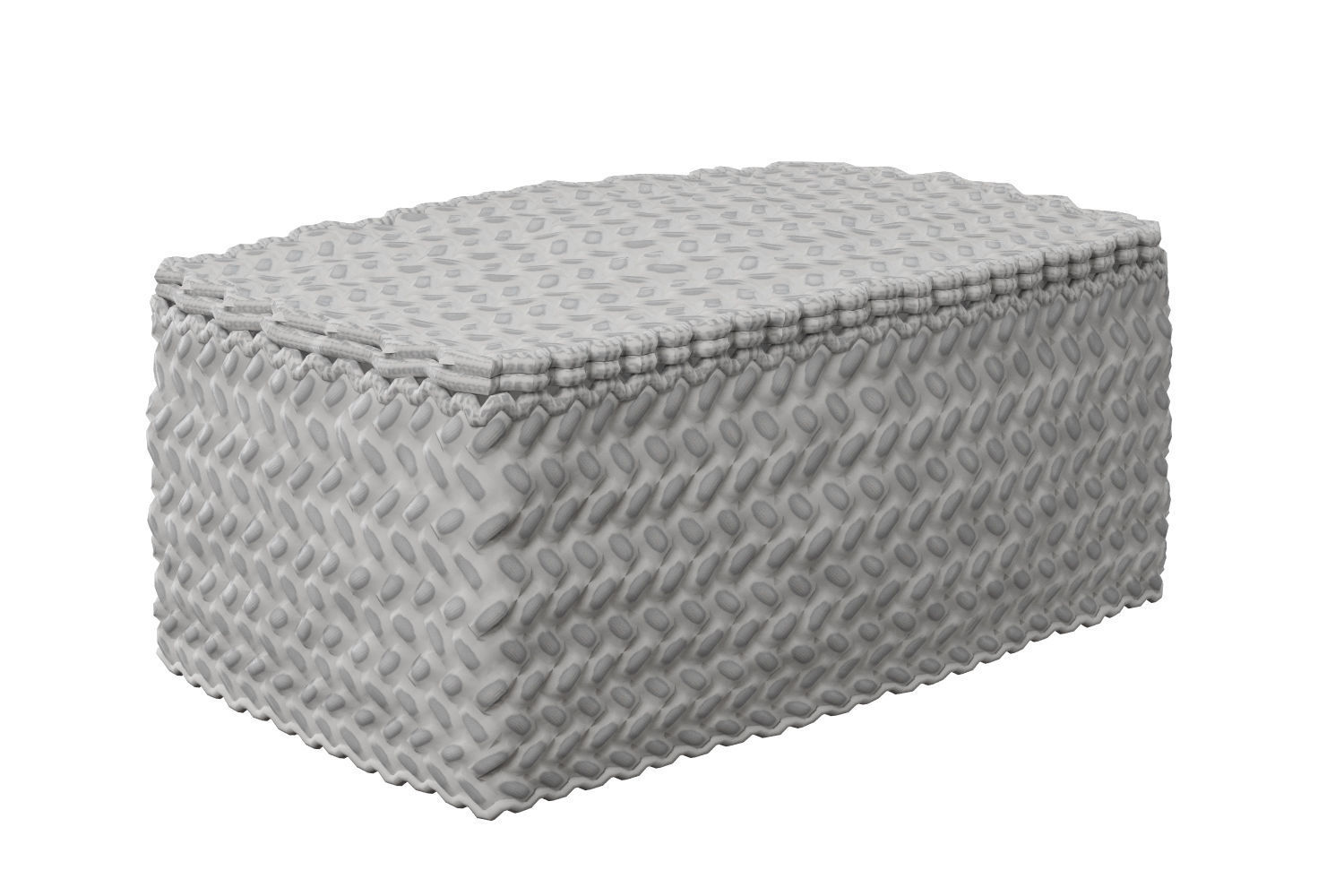 Wicker basket 3D model_5