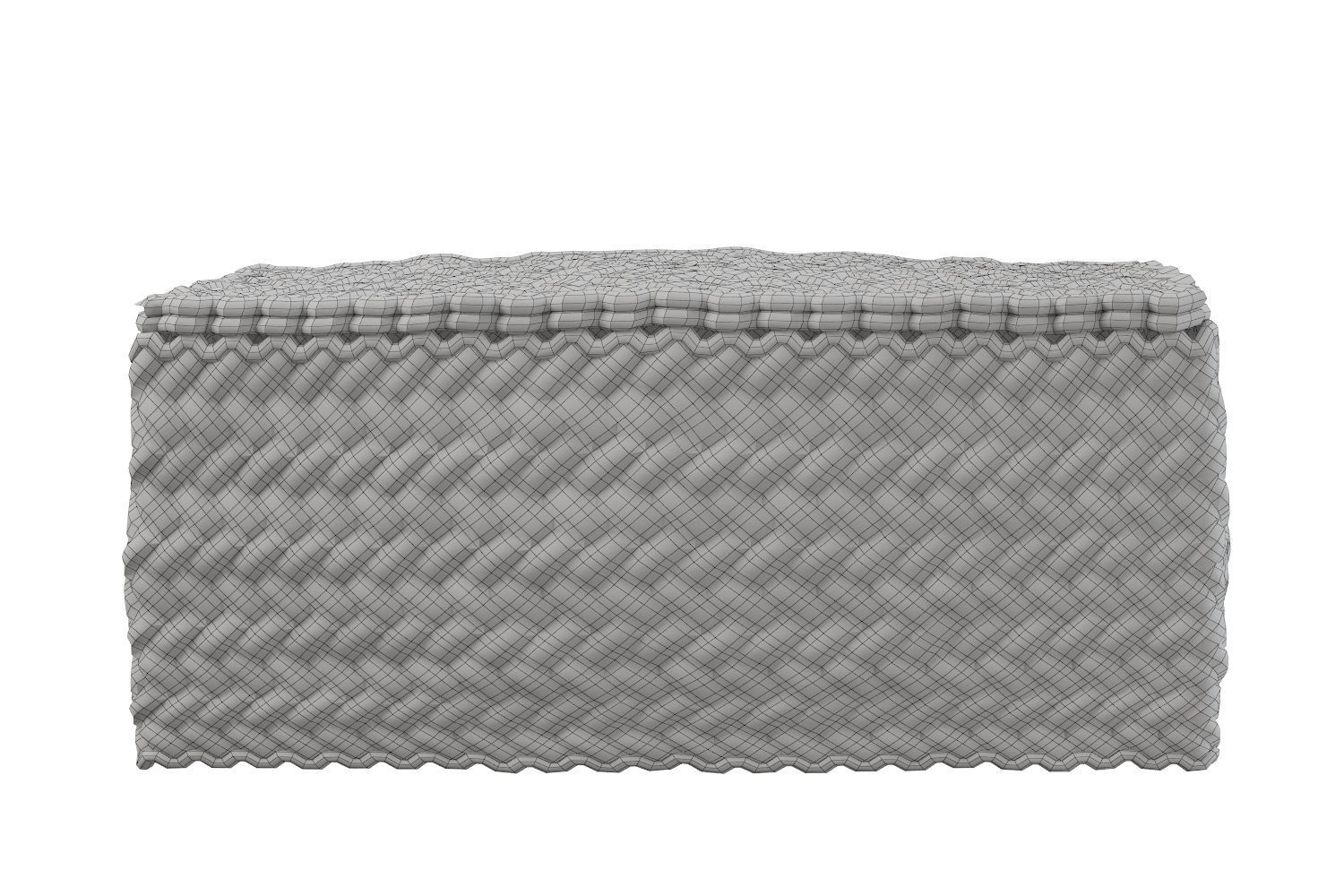 Wicker basket 3D model_7