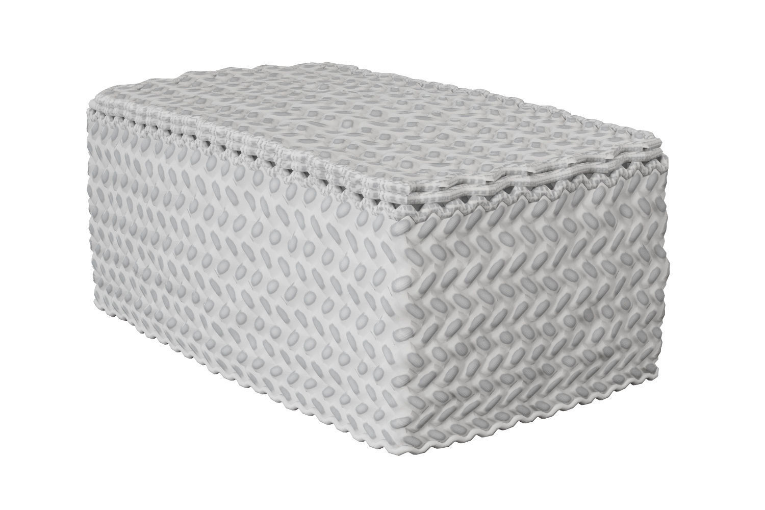 Wicker basket 3D model_4