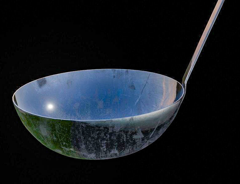 Soup Spoon 3D Model 3D model_1