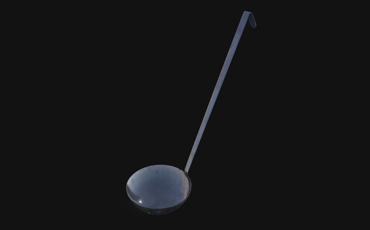 Soup Spoon 3D Model 3D model_8