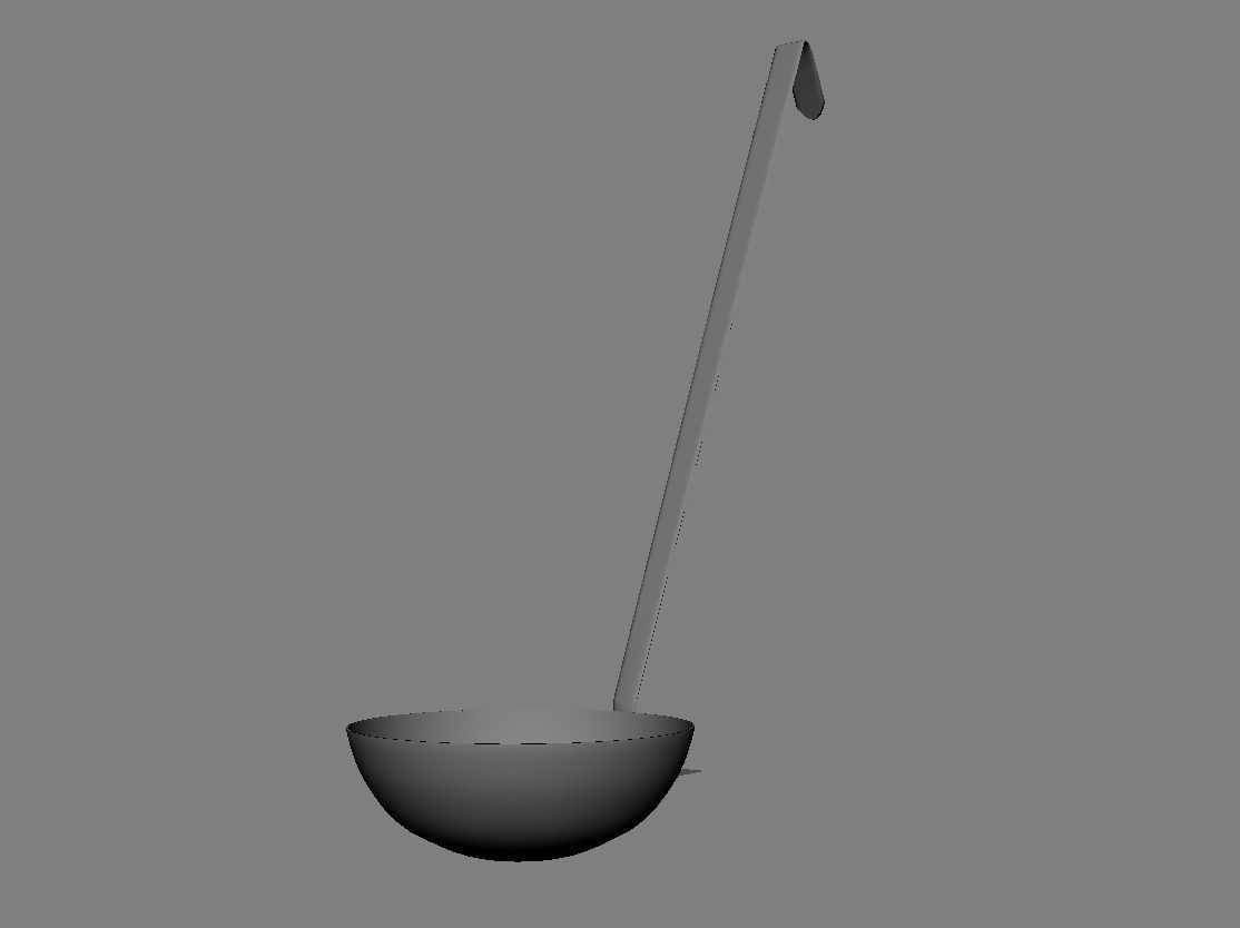 Soup Spoon 3D Model 3D model_10