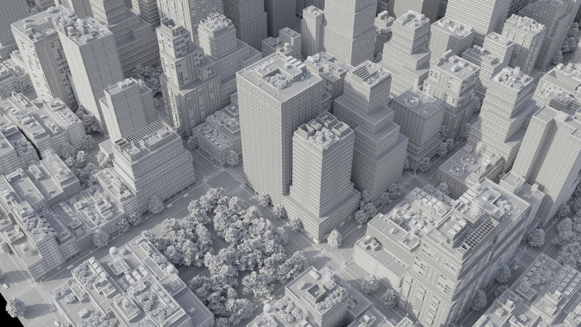 Realistic City S2 MAYA Low-poly 3D model_55