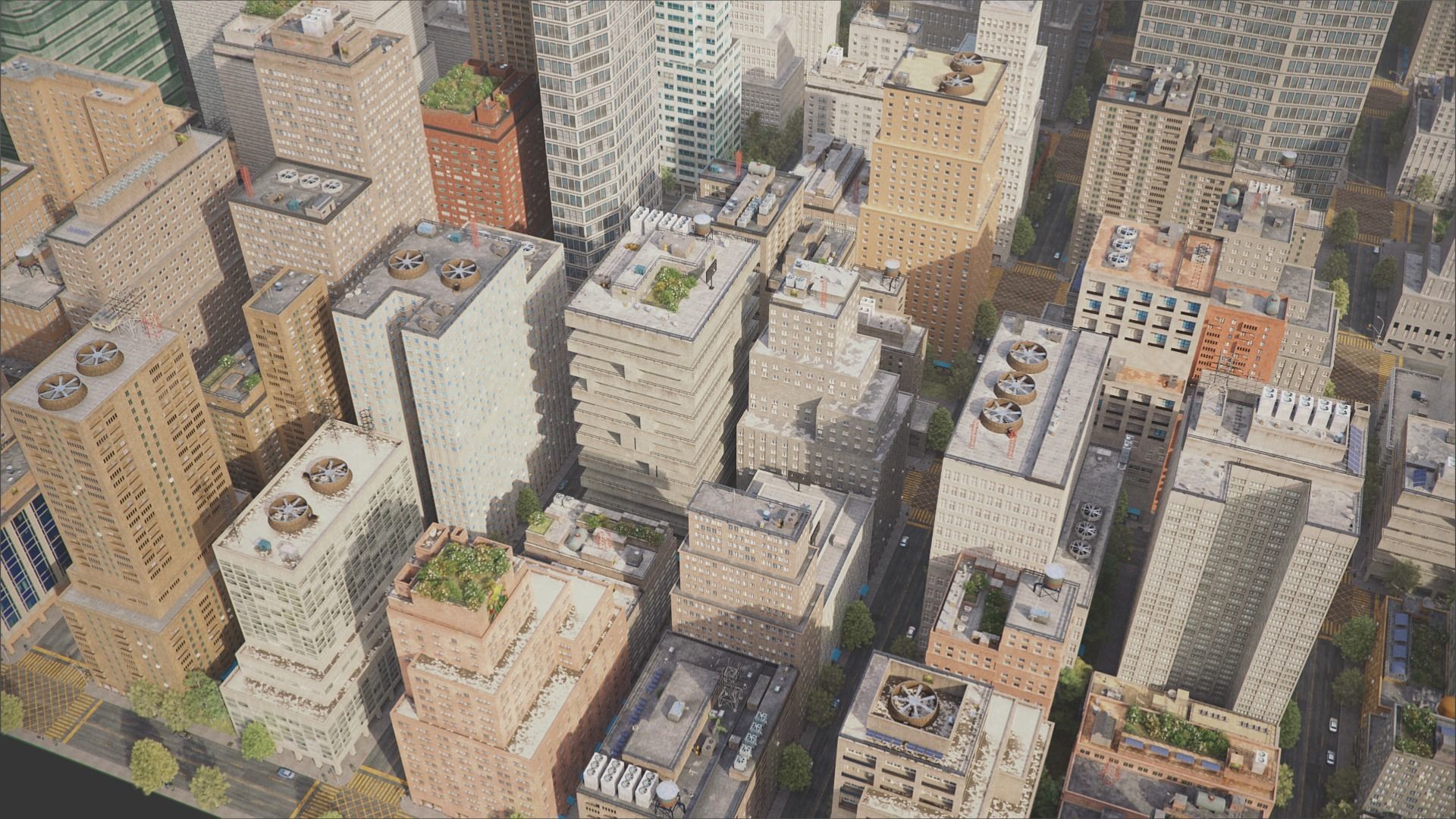 Realistic City S2 MAYA Low-poly 3D model_22