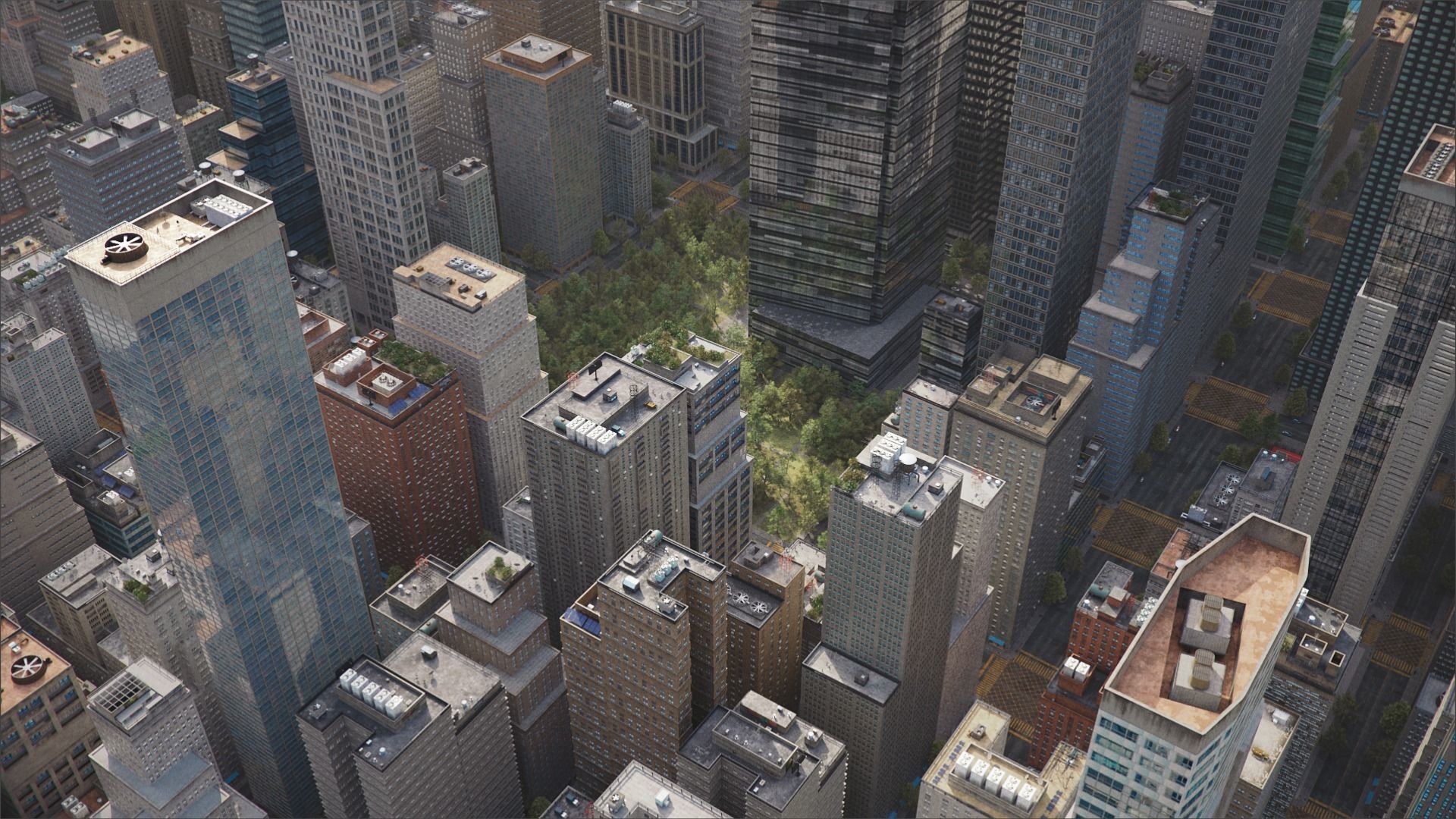 Realistic City S2 MAYA Low-poly 3D model_23