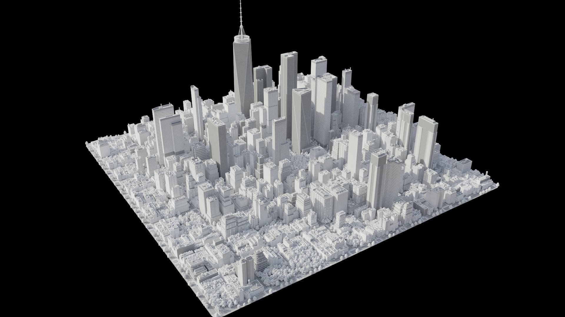 Realistic City S2 MAYA Low-poly 3D model_31