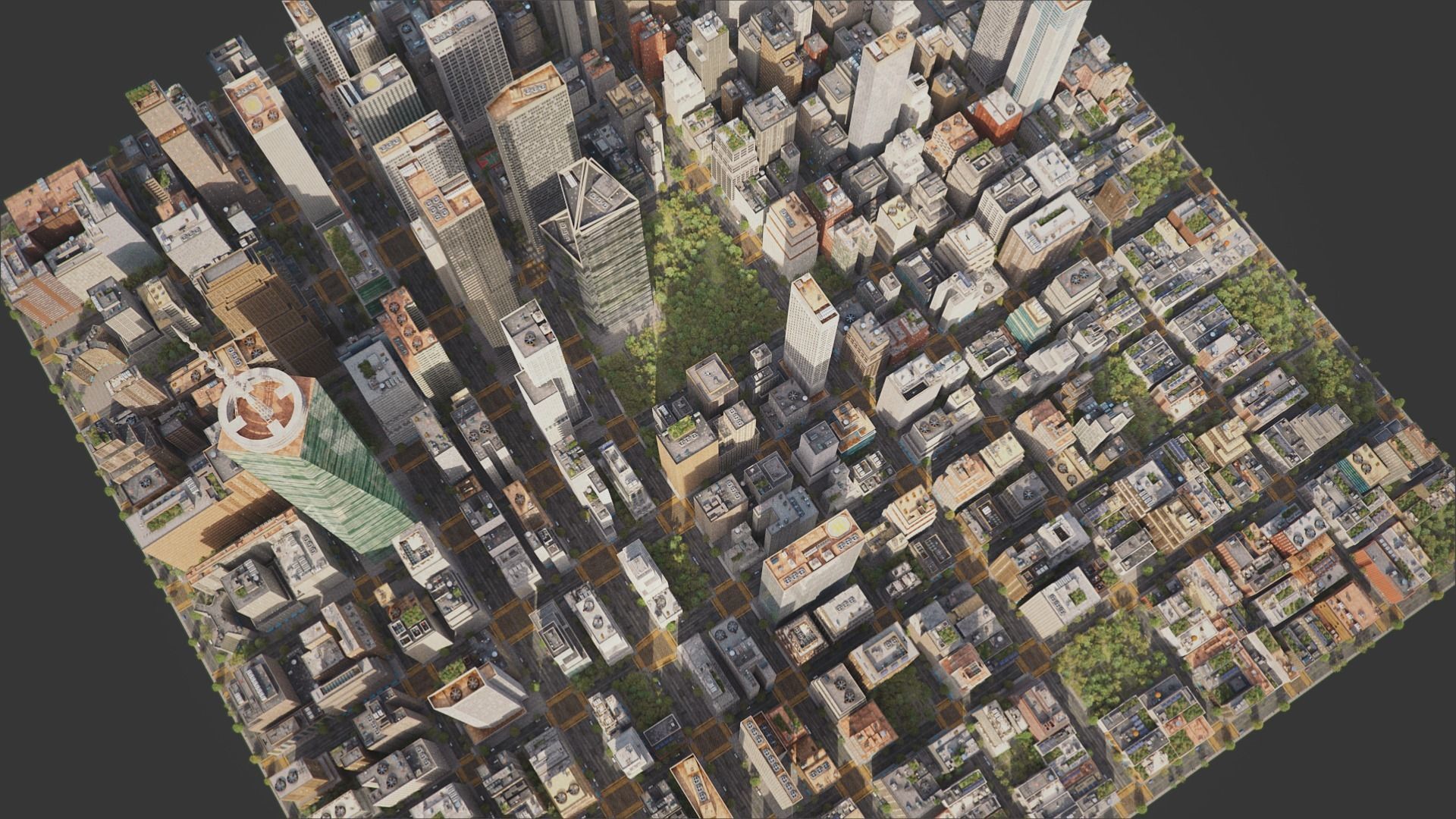 Realistic City S2 MAYA Low-poly 3D model_8