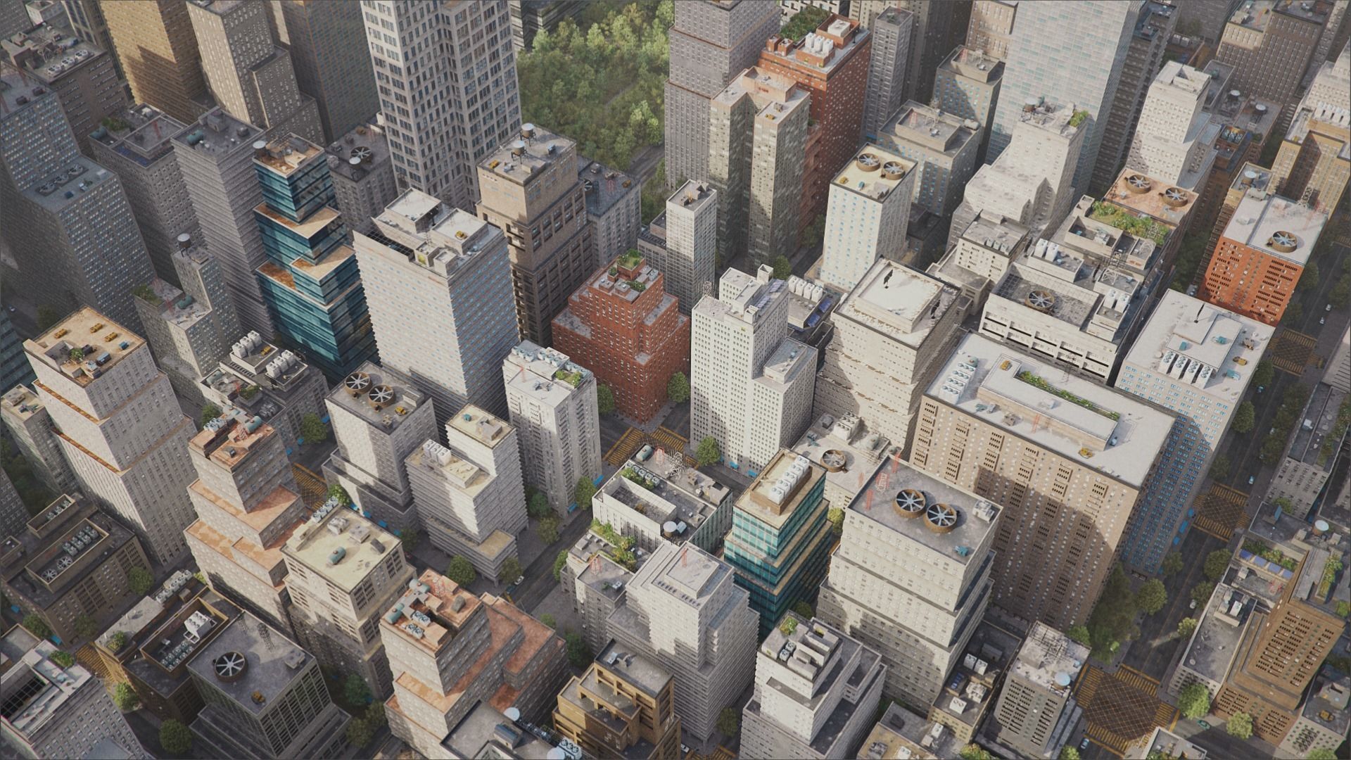 Realistic City S2 MAYA Low-poly 3D model_15