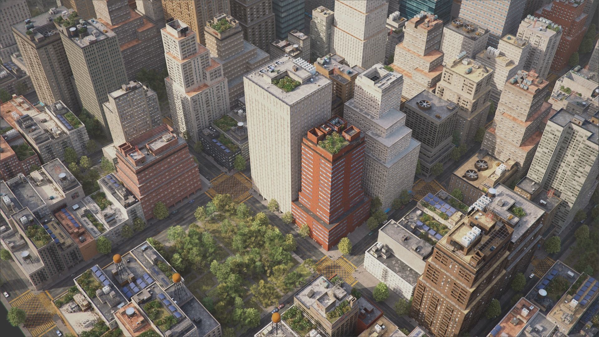 Realistic City S2 MAYA Low-poly 3D model_21