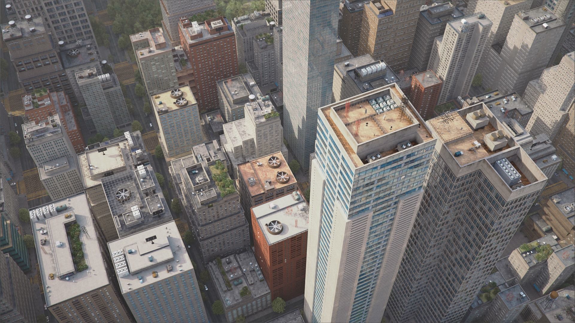 Realistic City S2 MAYA Low-poly 3D model_20