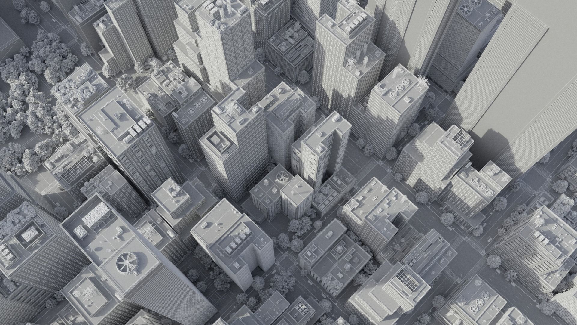 Realistic City S2 MAYA Low-poly 3D model_53