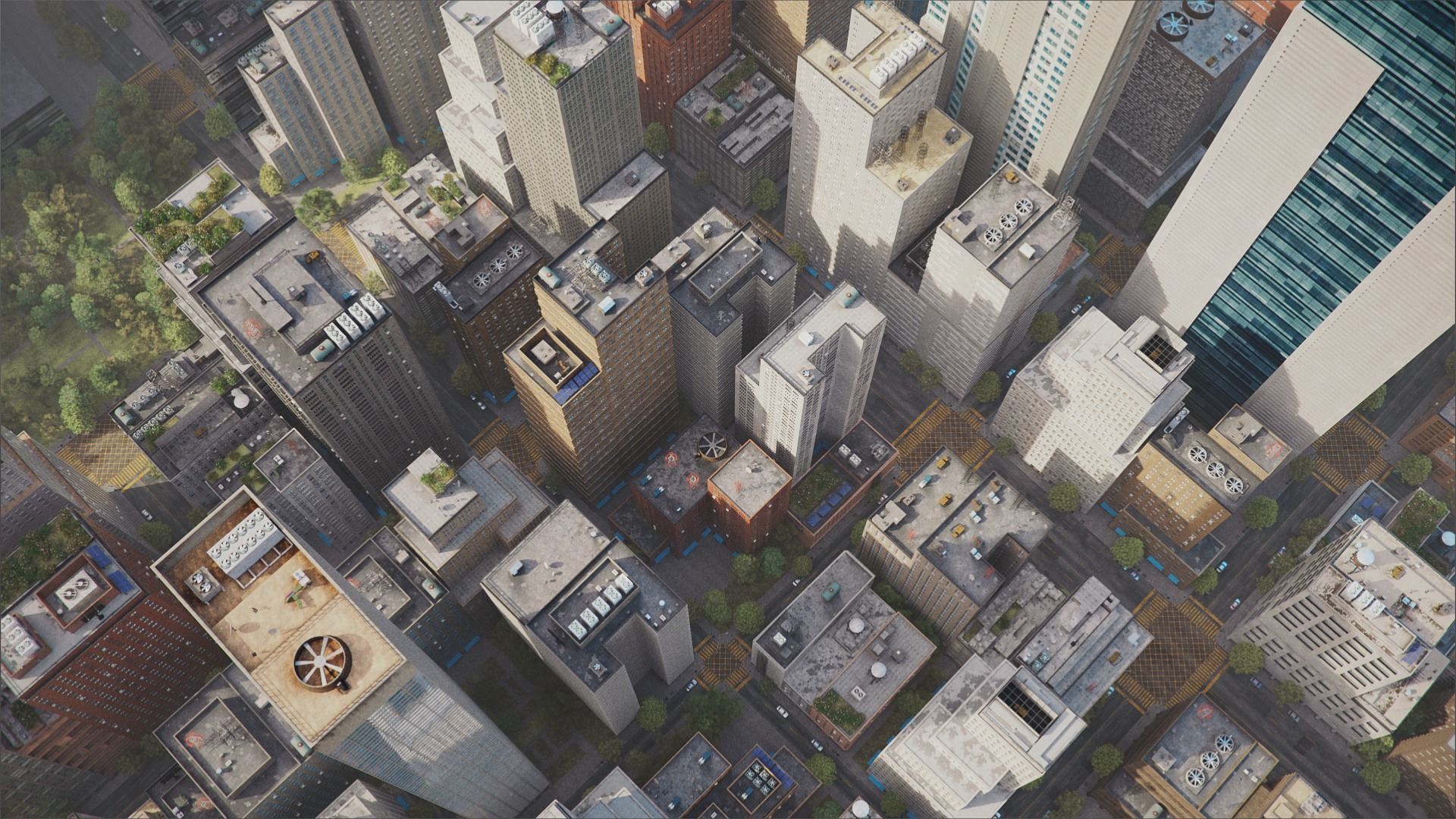 Realistic City S2 MAYA Low-poly 3D model_14