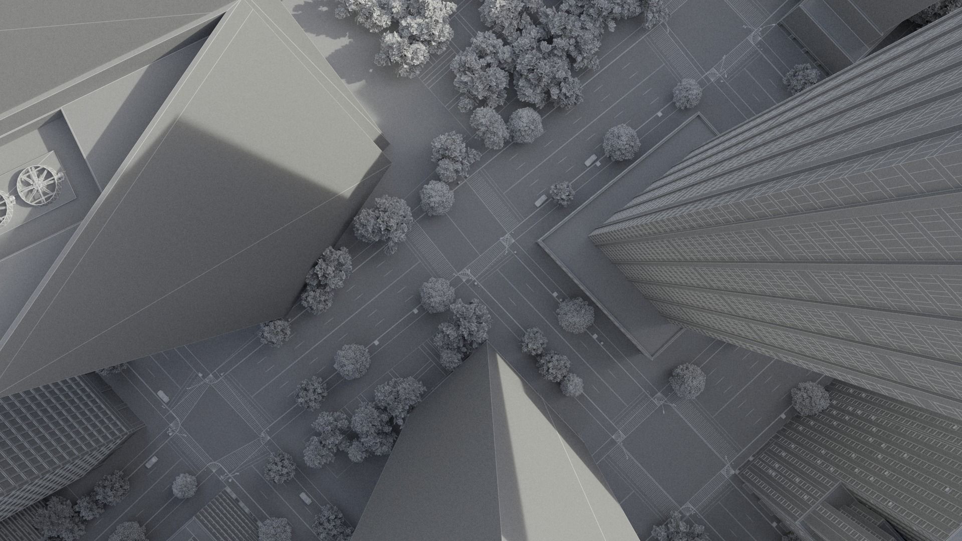 Realistic City S2 MAYA Low-poly 3D model_45