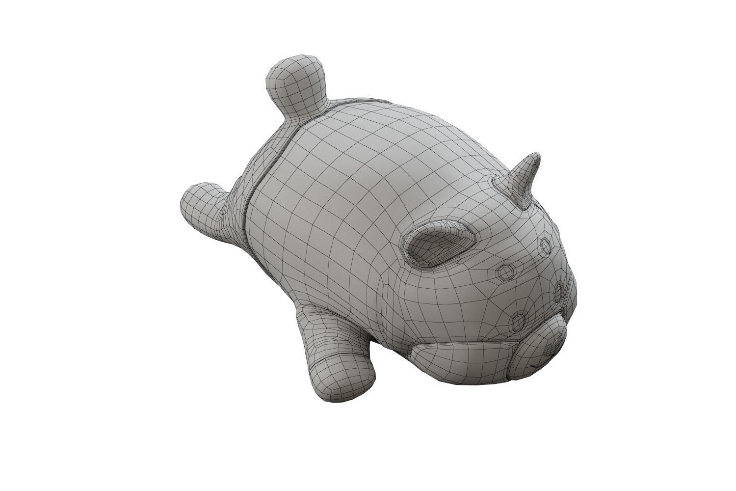 Shiba soft toy  3D model_7