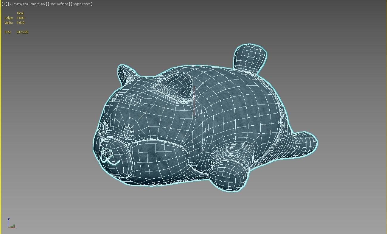 Shiba soft toy  3D model_9