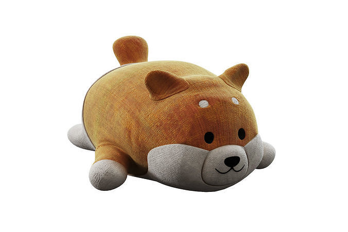 Shiba soft toy  3D model