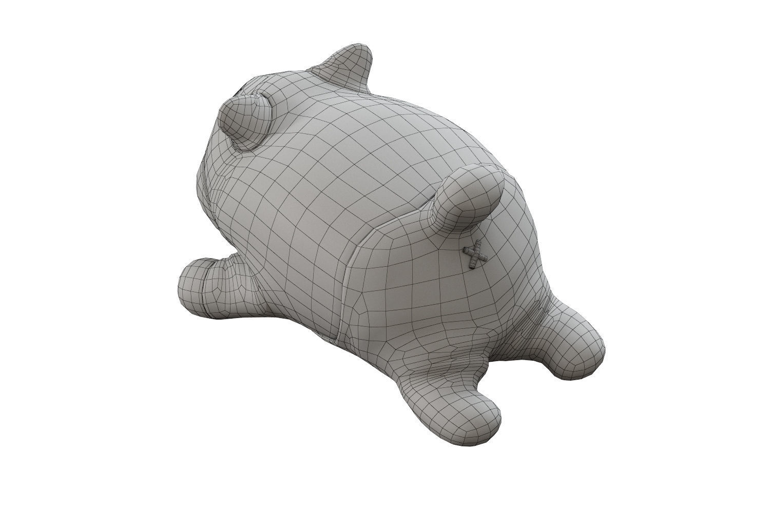 Shiba soft toy  3D model_6