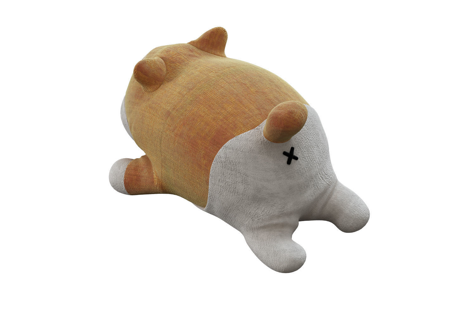 Shiba soft toy  3D model_5