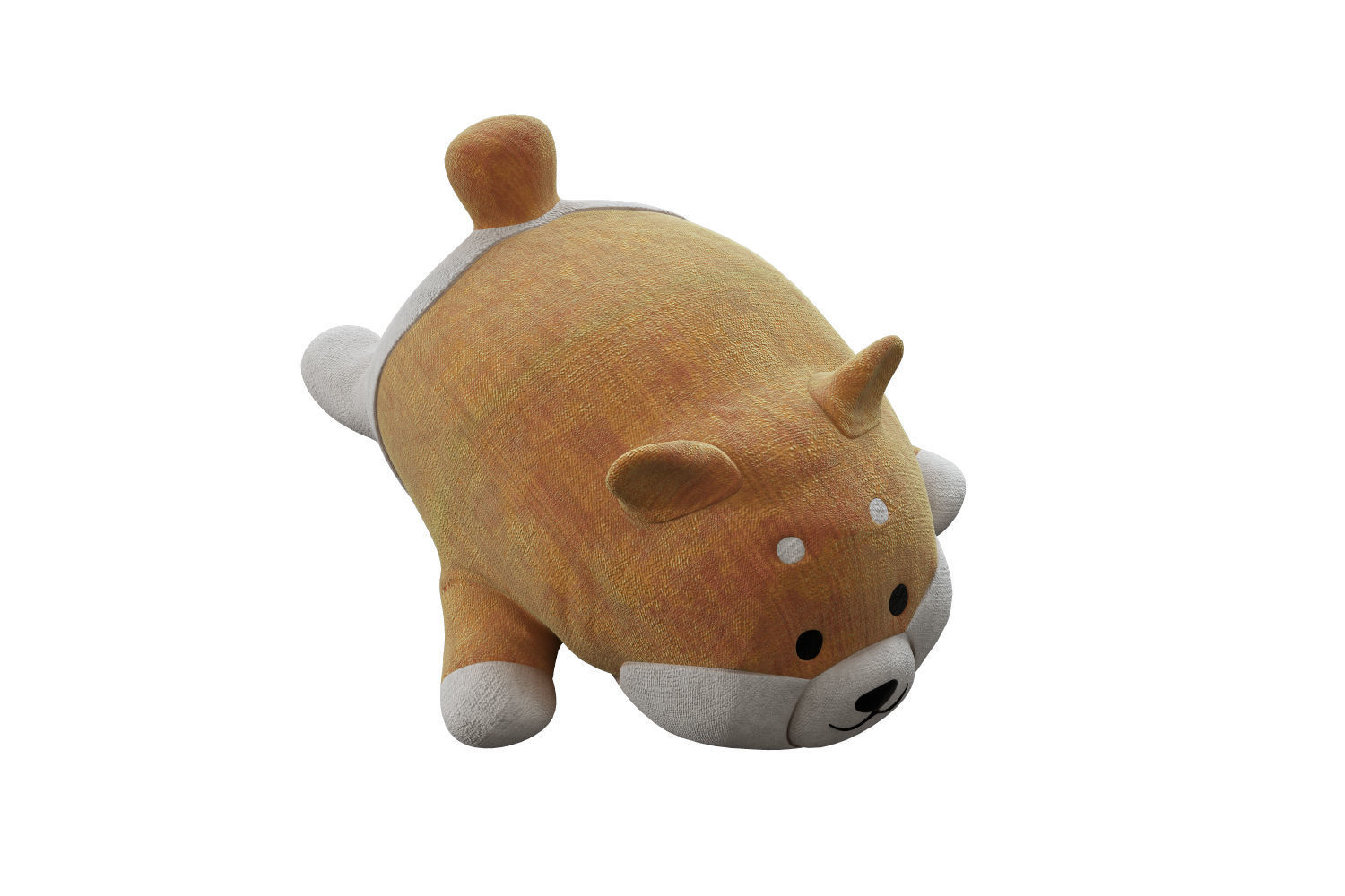 Shiba soft toy  3D model_4