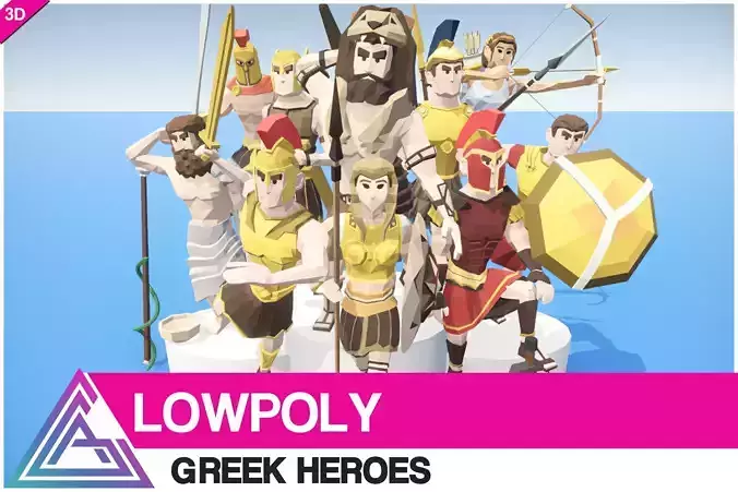 LOWPOLY - Greek Heroes