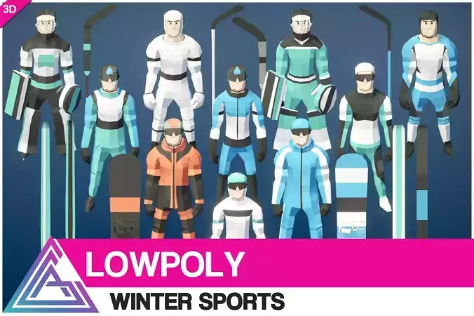 LOWPOLY - Winter Sports