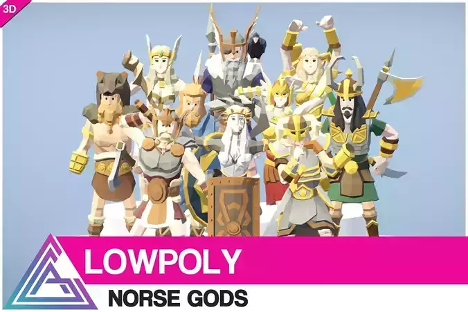 LOWPOLY - Norse Gods