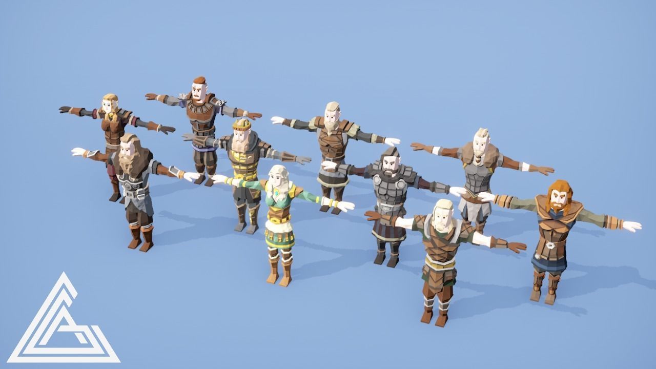 LOWPOLY - Ragnars Legacy Low-poly 3D model_1