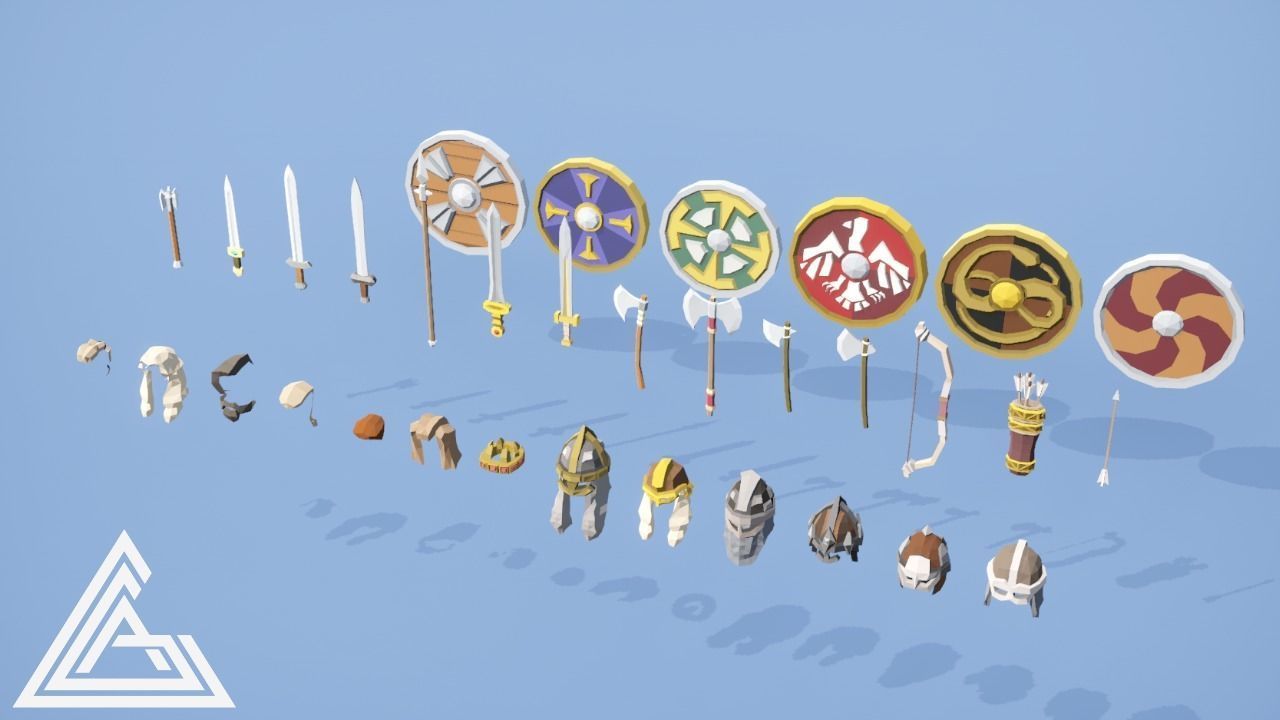 LOWPOLY - Ragnars Legacy Low-poly 3D model_3