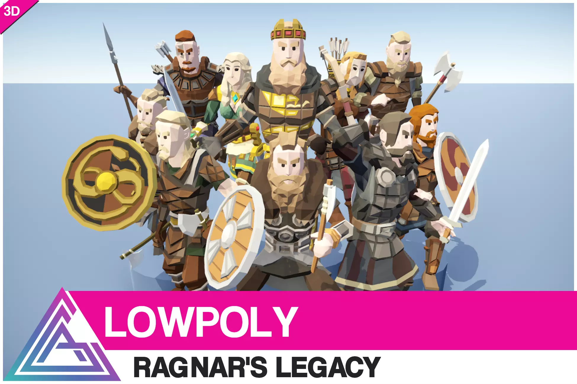 LOWPOLY - Ragnars Legacy Low-poly 3D model_0