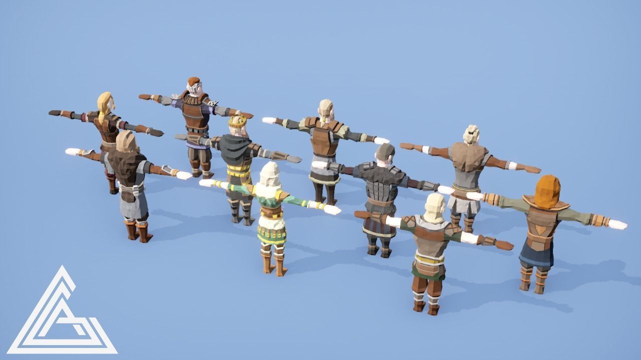 LOWPOLY - Ragnars Legacy Low-poly 3D model_2