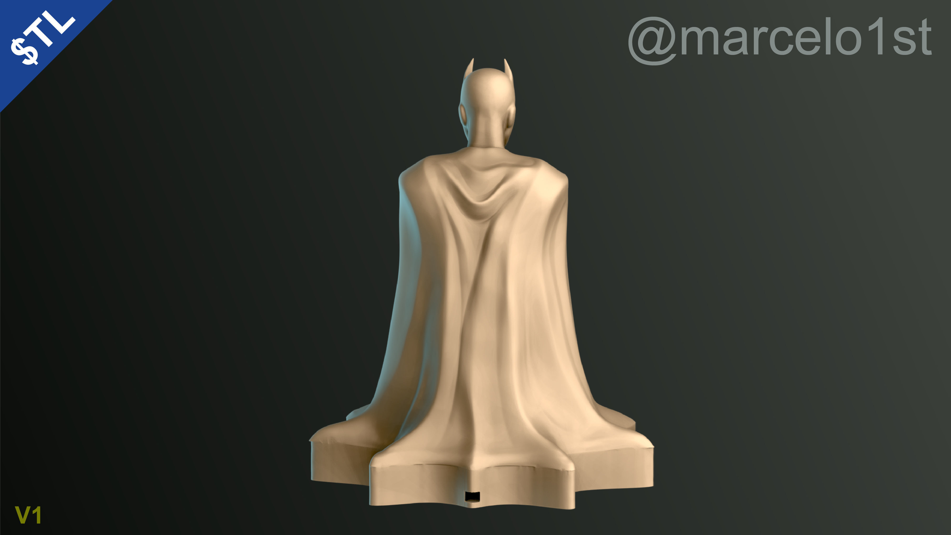 Batman City - Table Lamp 3D print model_5