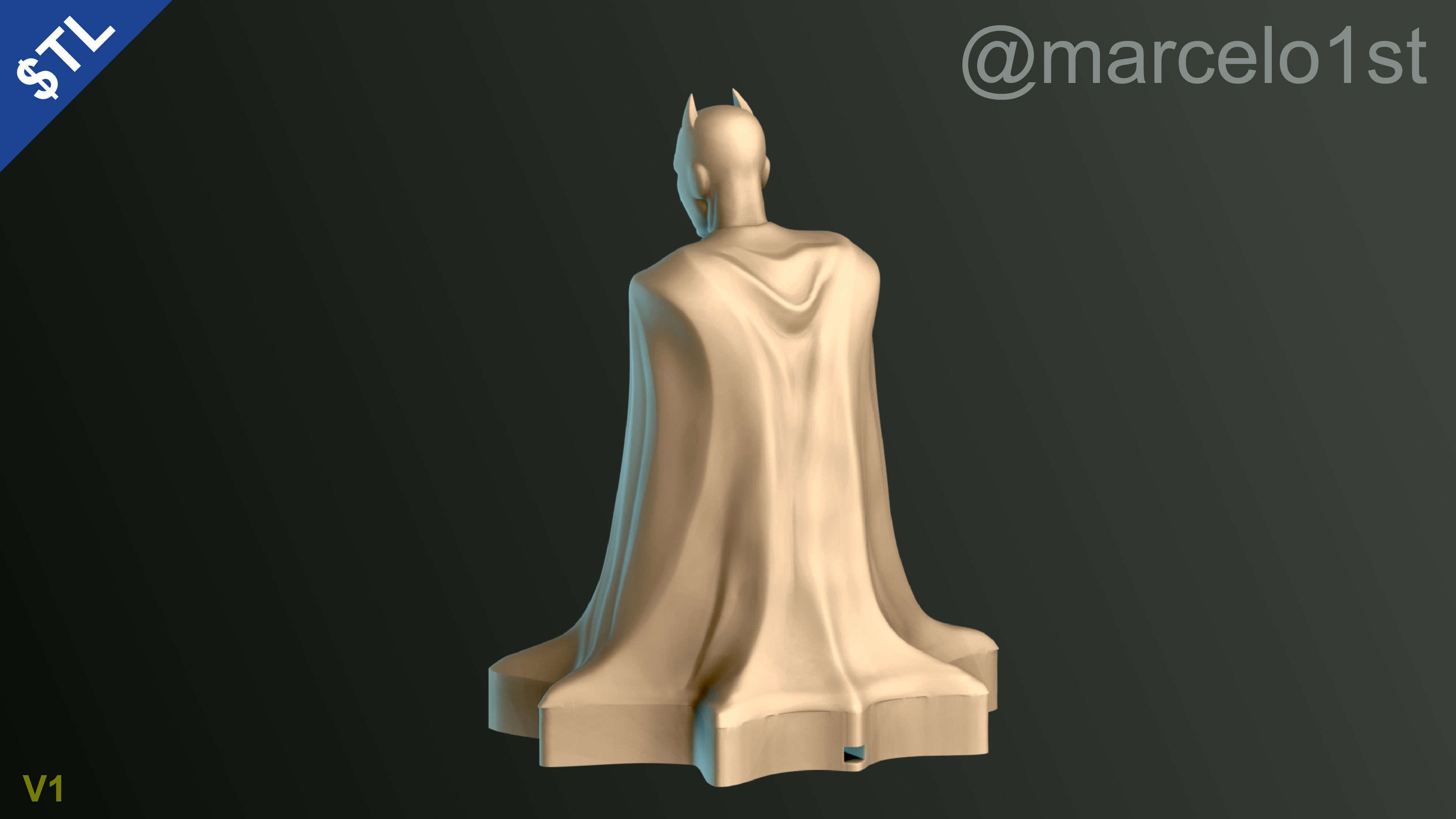 Batman City - Table Lamp 3D print model_6